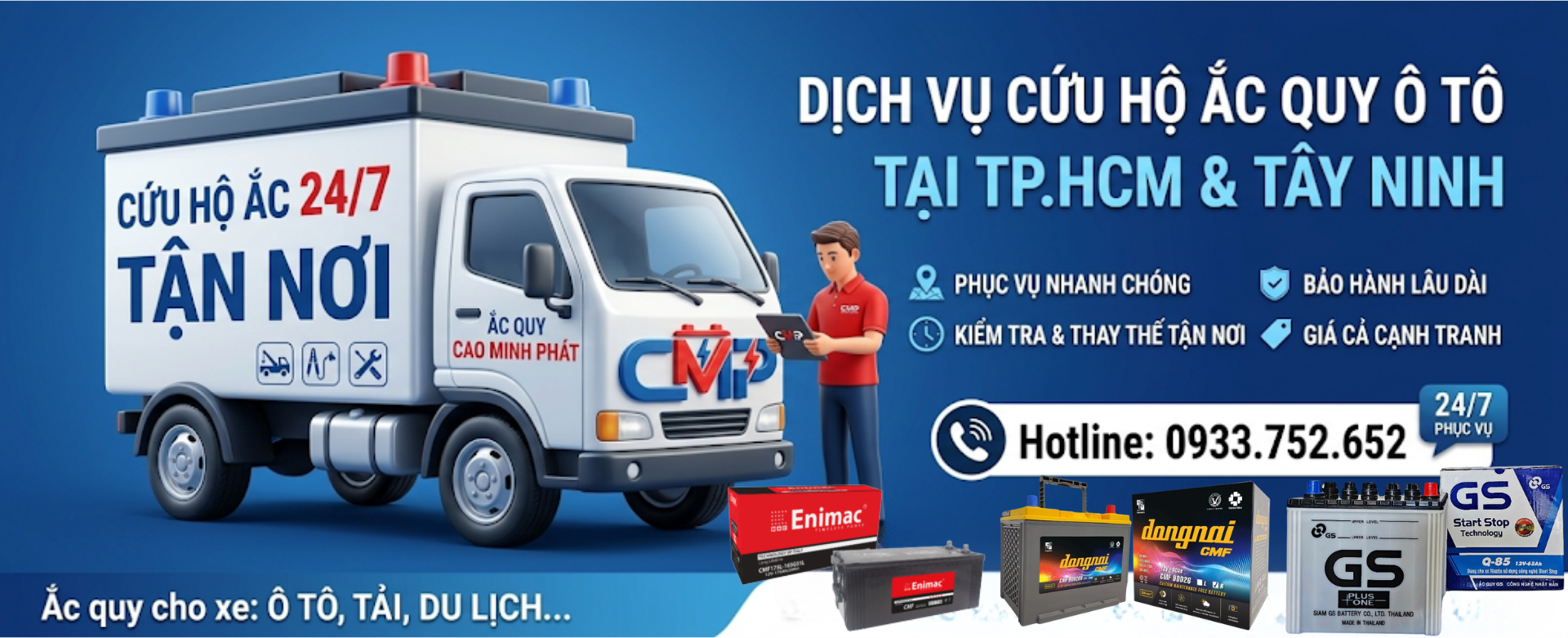 Cứu hộ ắc quy Tây Ninh